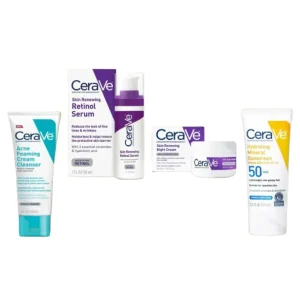 Cerave 4 In 1 Skincare Whitening Glowing Bright Kit