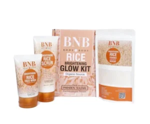 bnb whitening rice extract bright glow kit 2