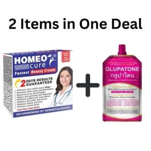 Glupatone + Homeocure Whitening Cream ( Deal )