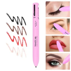 4-in-1-waterproof-makeup-pen-eyebrow-pencil-long-lasting-easy-lip-color-liner-highlight-lying-silkworm-eyeliner-pen-makeup-tools-random-color-7 – 3