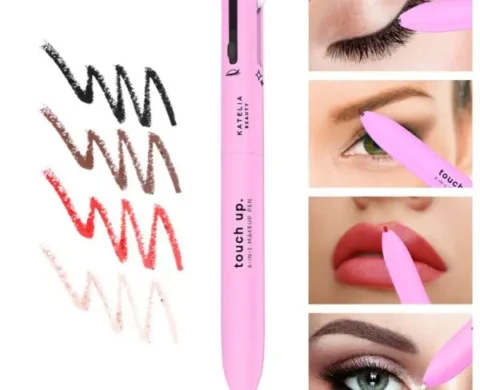 4-in-1-waterproof-makeup-pen-eyebrow-pencil-long-lasting-easy-lip-color-liner-highlight-lying-silkworm-eyeliner-pen-makeup-tools-random-color-7 – 3