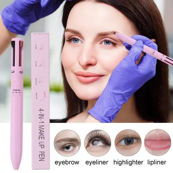 4 In 1 Waterproof Makeup Pen Eyebrow Pencil