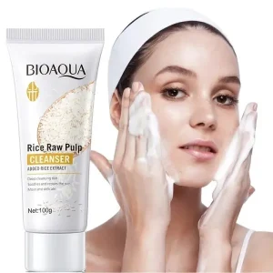 Bioaqua Rice Raw Pulp Cleanser Face Wash