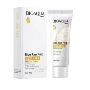 Bioaqua Rice Raw Pulp Cleanser Face Wash (100g)