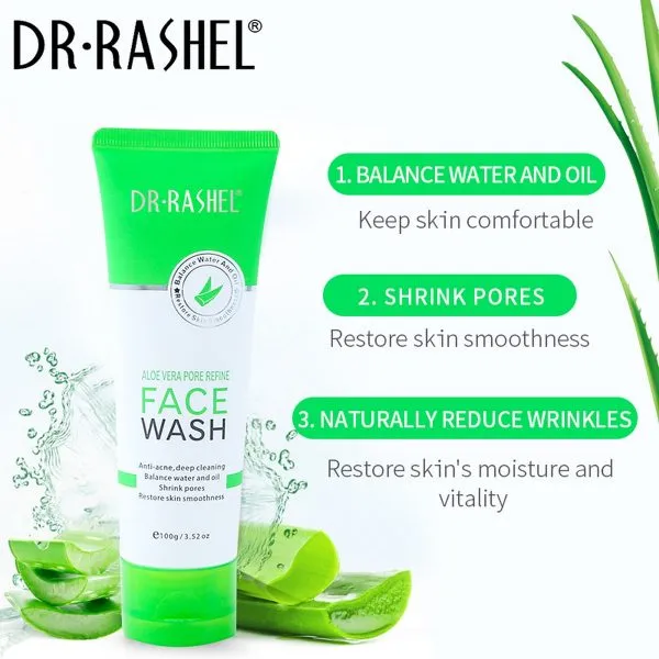 Dr Rashel Aloe Vera Anti Acne Deep Cleaning Pore Refine Face Wash (100 g)