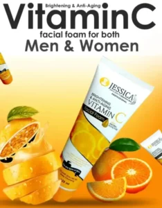 jessica anti aging vitamin c facial foam face wash 3