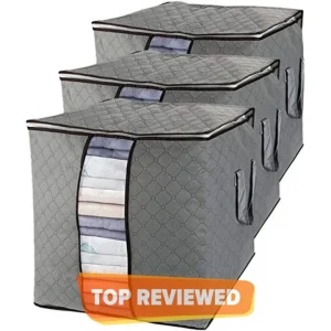 Home Storage Bag Organizer (Pack of 3 Bags)