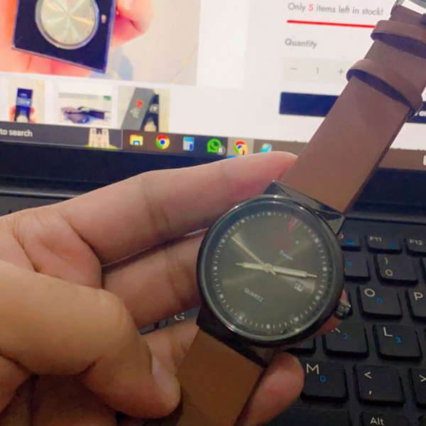 VITZ Premium Men Watch Quartz Leather Straps